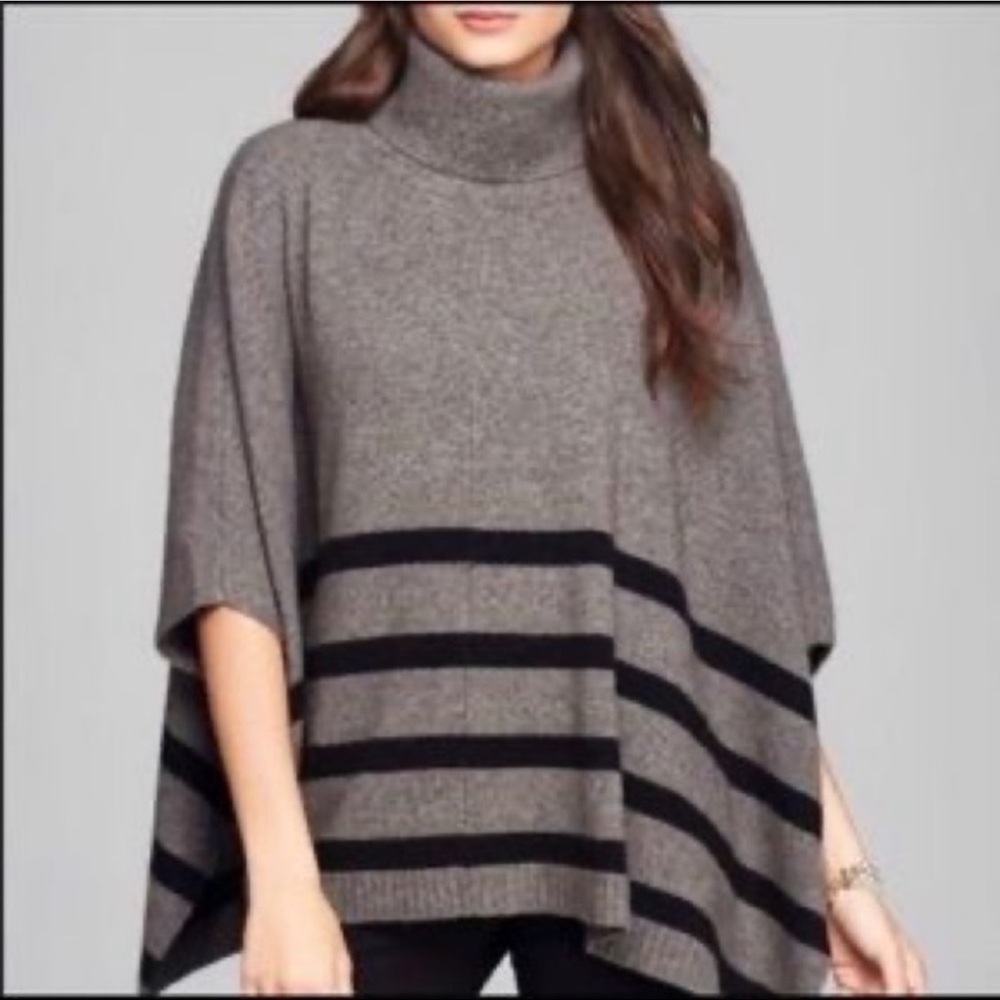 Tahari wool/yak oversized sweater poncho